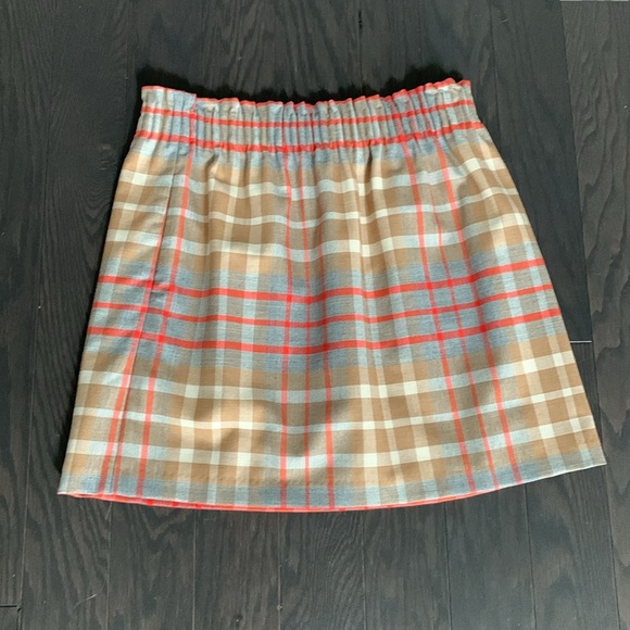 J. Crew Elastic Waisted Plaid Skirt - Picture 2 of 6